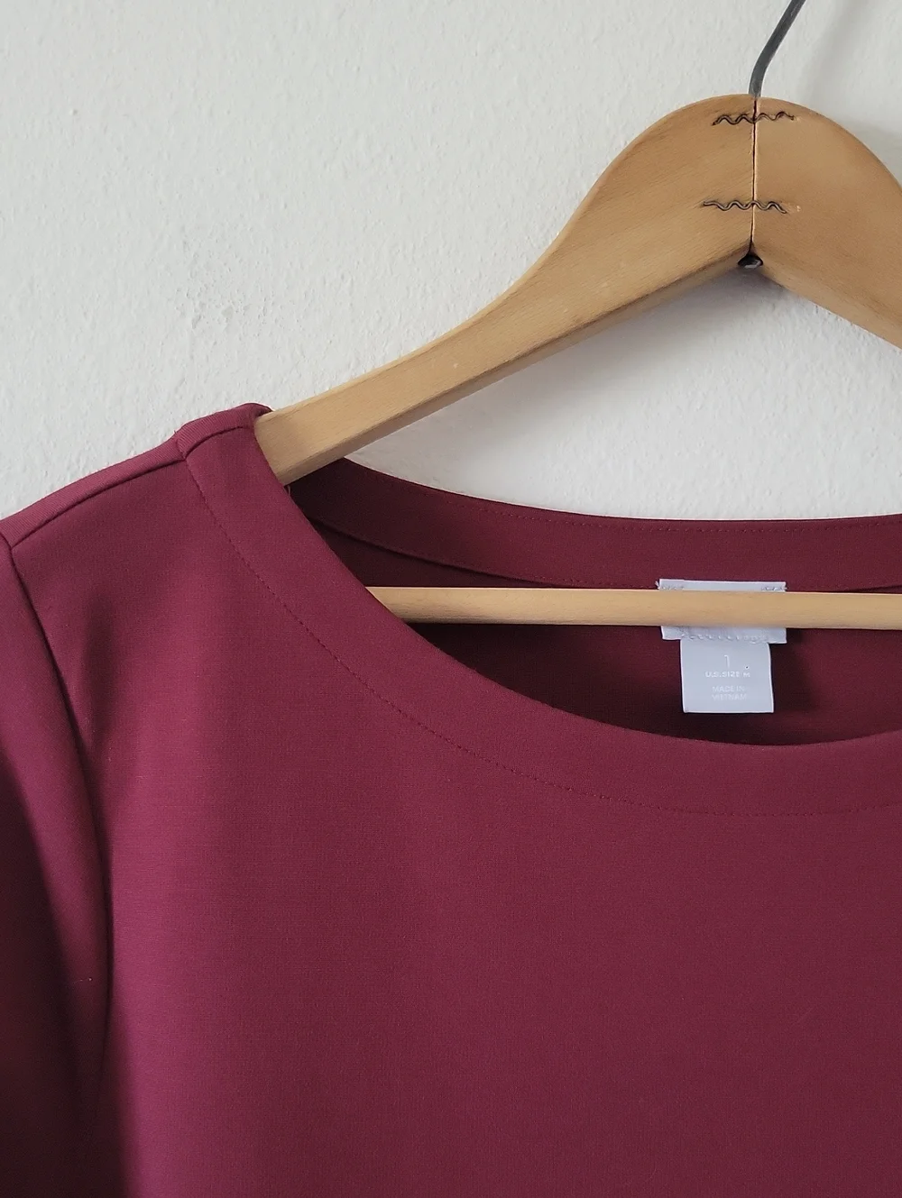 Chico's Cranberry‎ Ponte Long Sleeve Tunic Size Medium